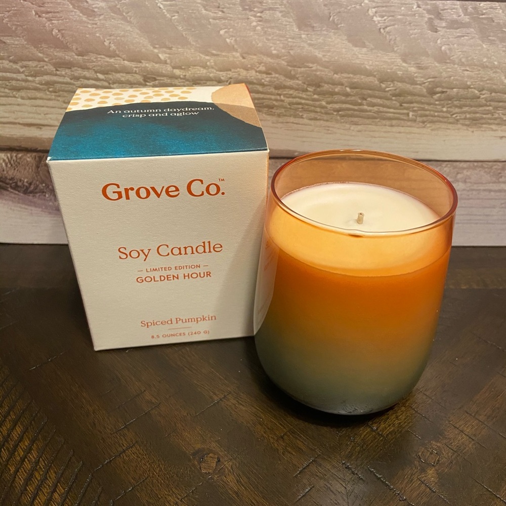 **2 for $19** Grove Co Spiced Pumpkin Candle NIB
